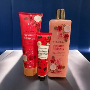 Bodycology Coconut Hibiscus Body Wash - Red and Pink